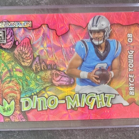 Bryce Young  2023 Wild Card Dino-Might Rookie RC 3/4  #AD-BY Panthers Pink - Picture 2 of 8